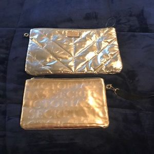 Two Victoria’s Secret make up bags